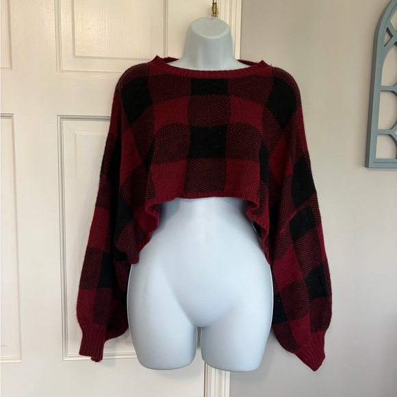 Fashion Nova Tops - Fashion Nova Burgundy Knit Sweater
